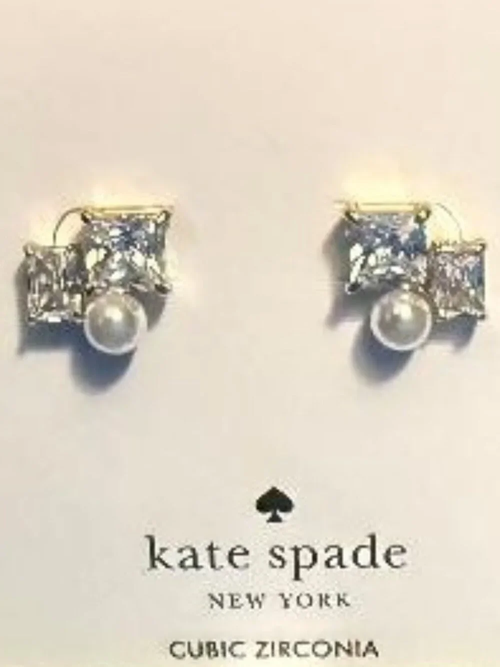 NEW ~ BNIB KATE SPADE VICTORIA SPARKLING CRYSTAL CLUSTER STUD / PIERCED EARRINGS